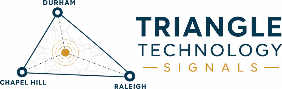 Triangle Technology Signals: Chapel Hill, Durham, and Raleigh connected around a signal point