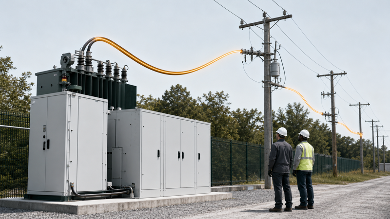 NC State’s one-megawatt solid-state transformer operated on a live electrical distribution feeder during a supervised field test.